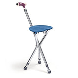 Folding Seat Cane 5-Level Height Adjust, LED Light, Anti-Slip Pads, Aluminum Alloy, Bonus 50929782