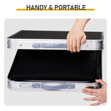 Outdoor Folding Camping Table with Storage Compartment, 4ft Portable Pinic Table with 3 Adjustable 31659243