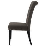 Brown and Rustic Espresso Tufted Side Chairs B062P145441