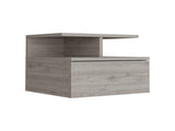 Floating Nightstand Flopini, One Drawer, Light Gray Finish B092123165