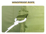 5X5FT Outdoor Canopy with 1 Sidewall Green 78578764