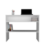 Being 39" Wide 2-Tier Shelf Narrow Console Table, Entryway Table B200P235835