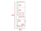 Dark Walnut 8-Bottle 2-Shelf Bar Cabinet B062P202120
