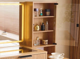 Vanity Desk with Mirror and Lights, Makeup Vanity Desk with Power Outlet, Makeup Desk with 5 55215204