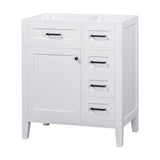 ZNTS 30" Bathroom Vanity without Sink, Cabinet Base Only, Bathroom Cabinet with Drawers, Solid Frame and WF321000AAK