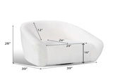 Luzern Modern Upholstered Accent Chair, 360&deg Swivel, OFF-White T2574P184964