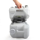 5 Gallon Portable Toilet, Flush Potty, Travel Camping Outdoor W2181P153991