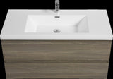 42" Floating Bathroom Vanity with Sink, Modern Wall-Mounted Bathroom Storage Vanity Cabinet with W1573P152701