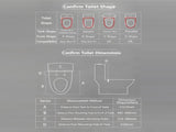 Smart Bidet Toilet Seat with Side Knob Adjustable Heated Seat with Water Temperature and Pressure W3598P451135