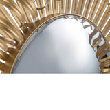 27" in Sunburst Design Wall Mirror Decorative Golden Finish for Entryway, Modern Living room W2078124329