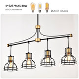 Dining Room Light Fixture/Chandelier Over Table, 40-Inch Hanging for Farmhouse Linear W1592P233442