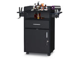 Beauty Salon Trolley Cart, Salon Cabinet with 360&deg Wheels, 6 Tool Holders, 1 Drawer, Salon 91669942