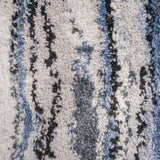 Watercolor Abstract Stripe Woven Area Rug B03597996
