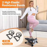 Steppers for Exercise, Mini Stair Stepper with Resistance Bands at Home Workout Equipment with 19422665