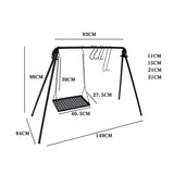 BBQ Swing Hanging Campfire Cooking with Adjustable Iron Grill Grates,Foldable Campfire Cooking 91419289