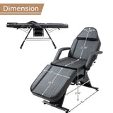 ZNTS Massage Salon Tattoo Chair with Two Trays Esthetician Bed with Hydraulic Stool,Multi-Purpose W1422132169