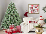 Artificial 4ft Green Christmas Tree with 376PVC/Hard Needle Mixed Branch Tips,Pine cone,Hinged 69843763