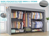 Heavy Duty Closet Organizer System, Freestanding Clothing Rack Shelves, Adjustable Garment Rack W3204P581186