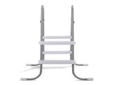 2 Steps 33in Pool Ladder Iron Grey Frame White Steps 08470483