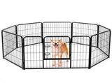 Dog Playpen Indoor Fence Height Metal Exercise Pen with Door Small Puppy/Medium/Large Dogs Animal 71933745
