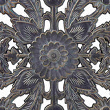 Distressed Carved Wood 2-piece Wall Decor Set B03598797