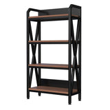 56.30'' Bakers Rack 4-Level Storage Shelves Metal and Wooden Kitchen Shelves, Kitchen Organizers and W3387P312343