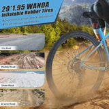 29 Inch Wheels 8 Speed Mountain Bike, for Men Women Boys and Girls, Front Suspension, Steel Frame W1019P225392