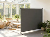 5.9ft Freestanding Outdoor Privacy Screen UPF30 Room Divider Panel, Dark Gray 57977555