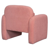 ZNTS Stylish and Minimalist Teddy Fleece Single Sofa Chair with Arms and Pillow, Armchair, Accent Chair W1716P196472