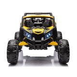 ZNTS 12V Ride On Car with Remote Control,UTV ride on for kid,3-Point Safety Harness, Music Player 78269199