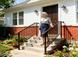 Outdoor 4 Level Iron Handrail Copper 70877078