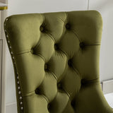 Nikki Collection Modern, High-end Tufted Solid Wood Contemporary Velvet Upholstered Dining Chair W1143P151488