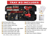 599 PCS Home Tool Set Kit, Auto Repair Tool Kit with Rolling Tool Box, Mechanic Tool Sets with 21V 98608962