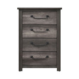 Gray Finish 4-Drawers Storage Chest 1pc Wooden Furniture Traditional Design B011P227526