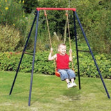 ZNTS Swing Sets for Backyard, 440Lbs Toddler Porch Swing, Swingset Outdoor for Kids, Metal A-Frame Swing 14481098