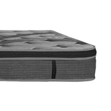 Luxurious 14in Euro Top Mattress, King Size Plush Memory Foam Mattress for Bed Frames, Dark Gray B011P204499