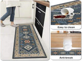 Boho Kitchen Rugs Sets 4 Piece with Runner Floral Kitchen Floor Mat Carpet Farmhouse Kitchen Rugs 81317779