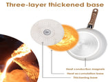 9Pcs Nonstick Cookware Set Kitchen Pots and Pans Set With Detachable Handles Tempered Glass Lids 85120583
