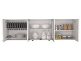 Wall cabinet 24" H, four Doors, with internal Shelves and internal plate and glass organizer, B097133120