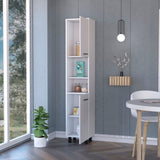 Sheffield 2-Door Pantry Cabinet, with Two 2-Cabinet Spaces and Two Open Shelves B128P148807