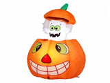 2.8FT Halloween Inflatable Animated Pumpkin Ghost, 2 White LED Lights, Weather-Resistant 17197774
