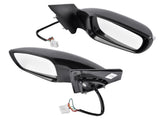 2x Power Mirrors Manual Folding & Heated & Turn Signal Fit for Hyundai Sonata 2.0L 2.4L 2011-2014 54249676