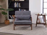 Mid-Century Modern Accent Chair, Arm Chair Living Room Chairs Pillow Upholstered Reading Chair 15543398