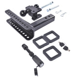 Adjustable Trailer Hitch Fits 2-inch Receiver 2" & 2-5/16" Ball w/Anti-Theft Pin 54863397