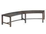 Bronze 141 x 35.5 x 40 cm 2-Seater Curved Iron Bench 47711682