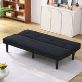 This 66-inch corduroy sofa bed flexibly adapt to the living room, apartment and bedroom, and it W3371P311444