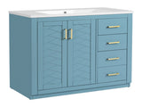 36'' Bathroom Vanity with Ceramic Sink Combo, Solid Wood Frame Bathroom Storage Cabinet, N710P243327M