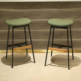 Modern Set of 2 Bar Stools Comfortable & Stylish Counter Height and Bar Height Bar Stools,Soft W2105P145997