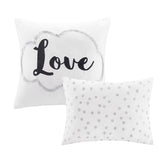 Full/Queen Metallic Printed Comforter Set B03595921