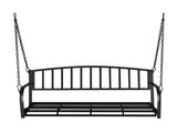 118*46*47cm Iron Art With Iron Chain Vertical Bar Backrest 200kg Iron Swing BlackSwing frames not 19772343